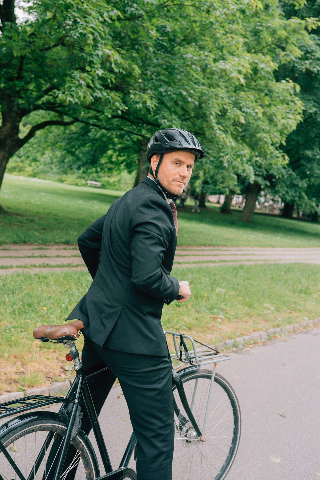 Billede af Marco Damgaard på cykel
