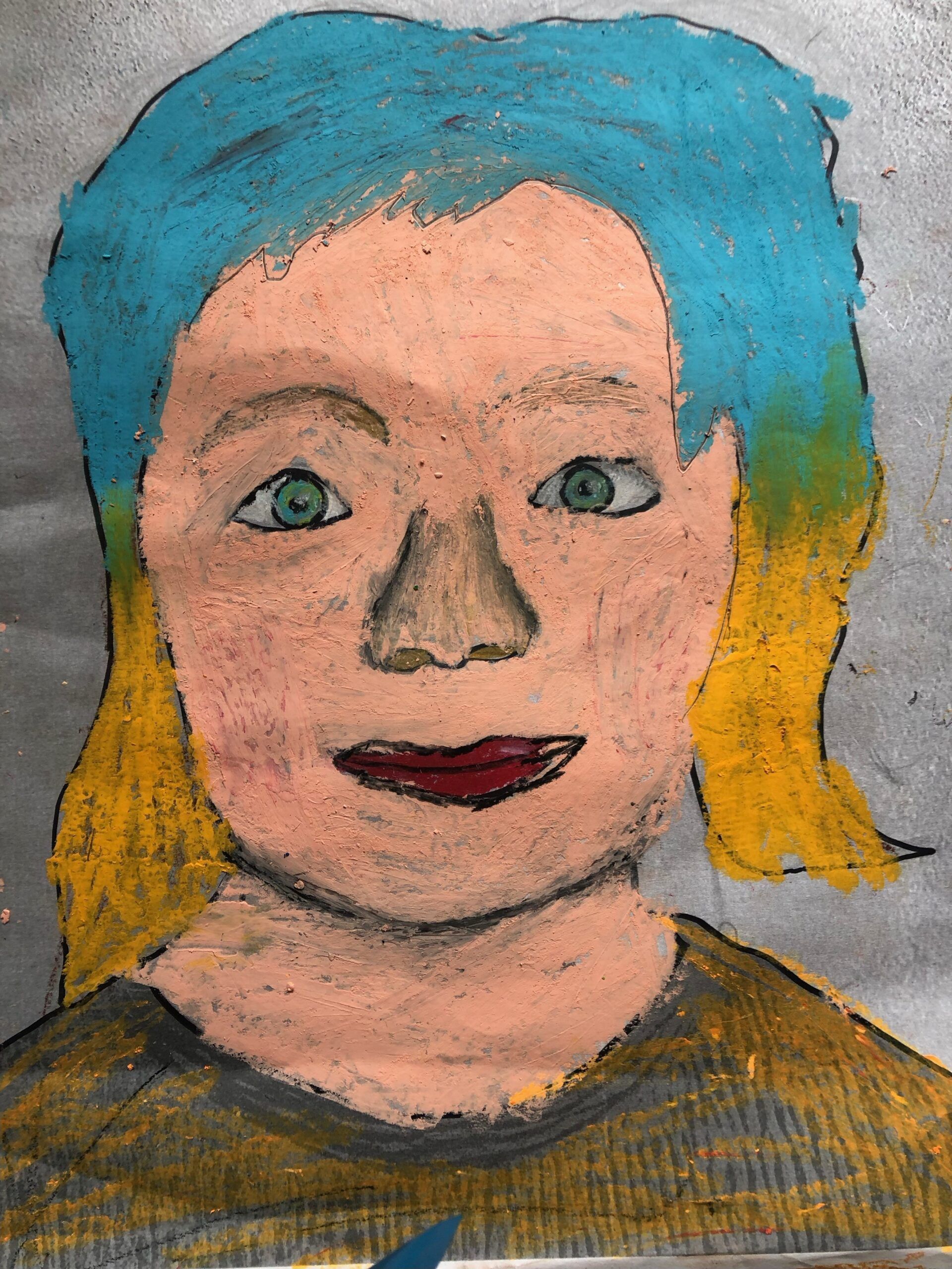 Tegning af ukrainsk pige