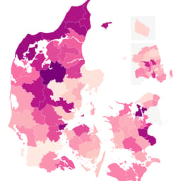 Sidste døgn: Store geografiske forskelle på valgdeltagelsen