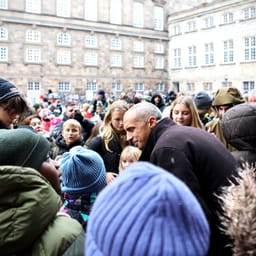 Frihedsskole tog til København for at takke for friheden