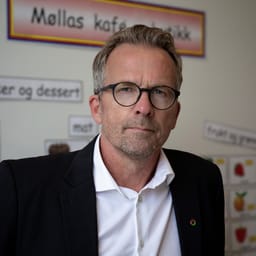 Portræt af formand for Norges lærerforbund Geir Røsvoll