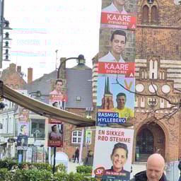 valgplakater på hovedgade