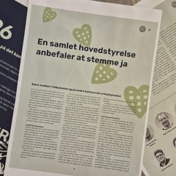 Sider fra pdf om OK26 og hovedstyrelsens anbefaling