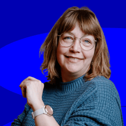 Billede af Janne Skovbjerg med baggrund