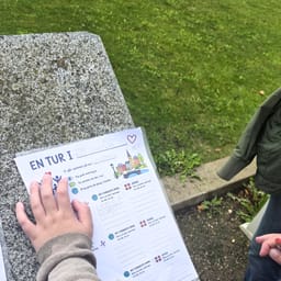 Billede af en opgave om Fredericia til byvandring med tosprogede forældre