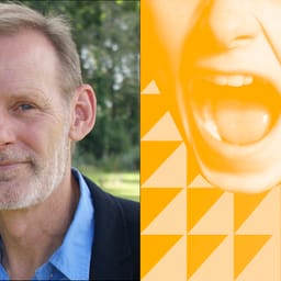 Redigeret billede af Peter Brodersen sammensat med et billede af en anonym dreng der skriger
