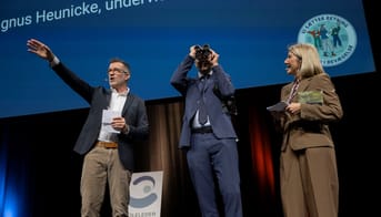 Kristian Dissing Olesen, Magnus Heunicke og Dorte Andreas på skolelederforeningens årsmøde