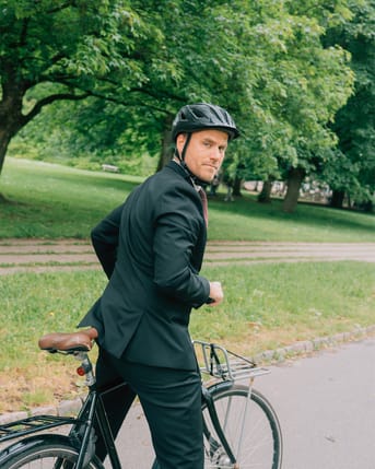 Billede af Marco Damgaard på cykel