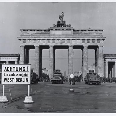 Billede af Brandenburg gate under den kolde krig