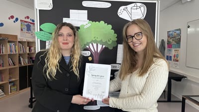 Billede af Viktoria Vestergaard Jakobsen og Frederikke Thorstein