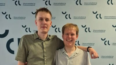 Portræt af Kasper Ballegård Larsen og Lasse Dam Lundsgaard.