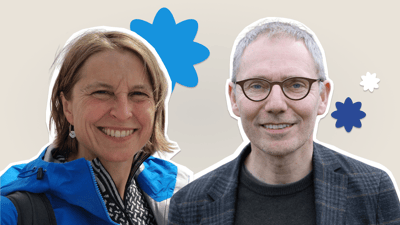 Portrætbillede af Louise Rønberg og Nikolaj Elf