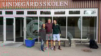 Nana Debel, Rasmus Langager og Gage Donald Goetz, Lindegårdsskolen