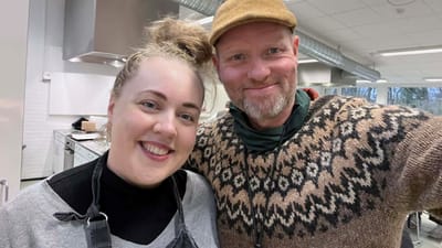 Johanne Sturis Ustrup madkundskabslærer og Jonas Breivik, håndværk og designlærer