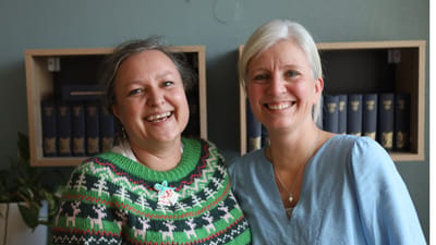 Skoleleder Emmeline Trauntner og lærer Mette Frederiksen