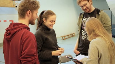 Lærerstuderende 4. semester Københavns Professionshøjskole Campus Carlsberg Asgar Hansen, Lasse Strunge, Frida Movsing.