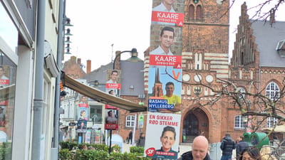 valgplakater på hovedgade