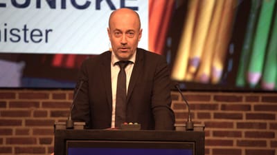 Magnus Heunicke på talerstolen til kongres 2026