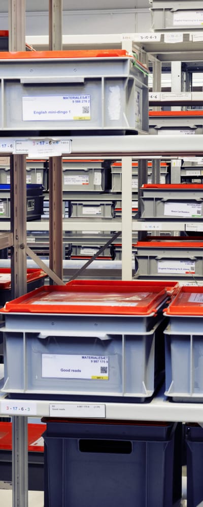 Billede fra CFU's lager i Viborg.