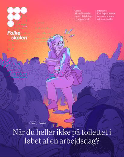 Forside med tegning af tissetrængende kvinde nr. 1/26