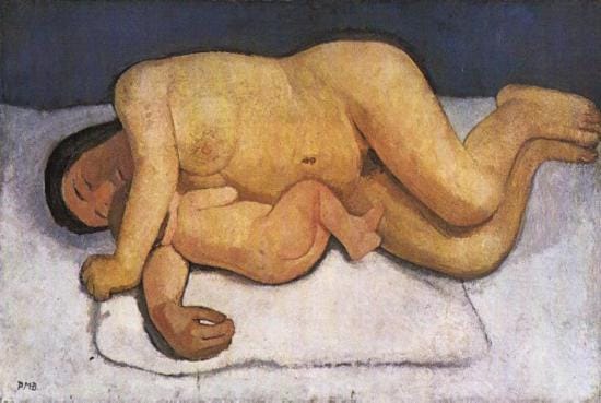 Mother and Child af Paula Modersohn-Becker